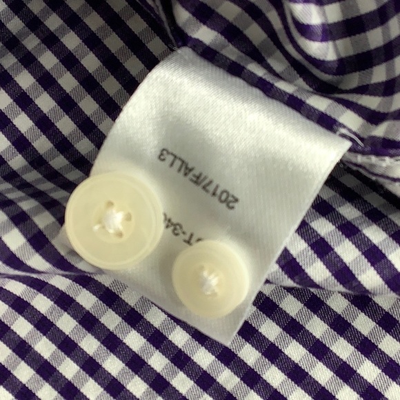 UNTUCKit Wrinkle free Mini Blue/White Check long sleeve shirt boy Size 6-7 NWOT - Picture 6 of 12